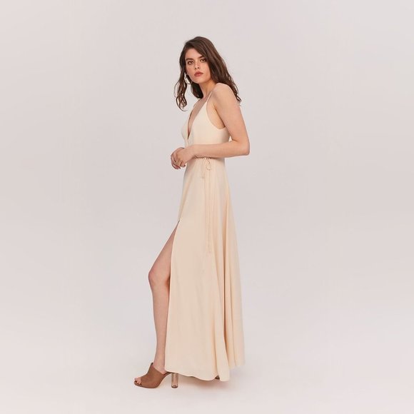 Fame and Partners Tilbury lilac maxi wrap gown - Picture 3 of 5